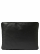 SAINT LAURENT - Saint Laurent Large Leather Pouch