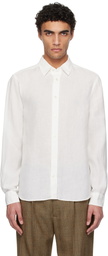 Tiger of Sweden Off-White Spenser Casual Linen Shirt