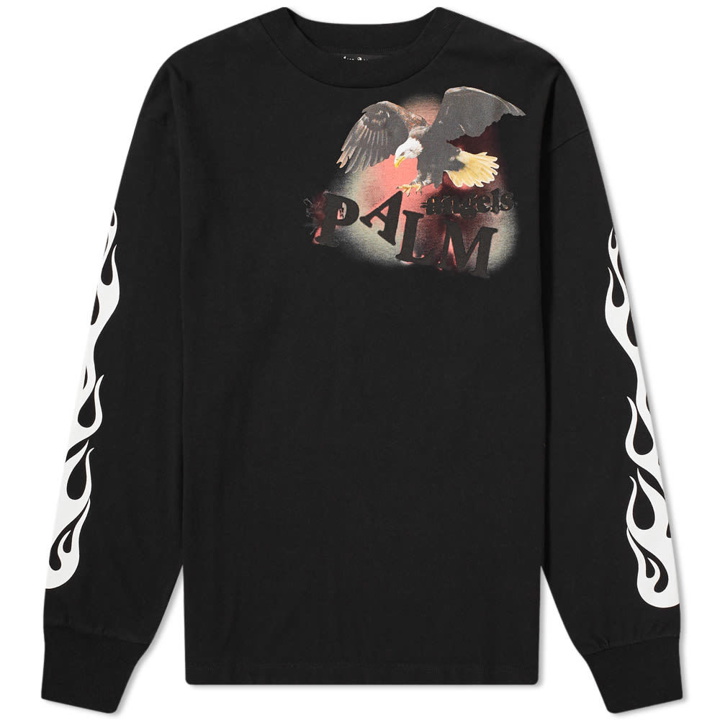 Photo: Palm Angels Long Sleeve Flame Eacgle Tee