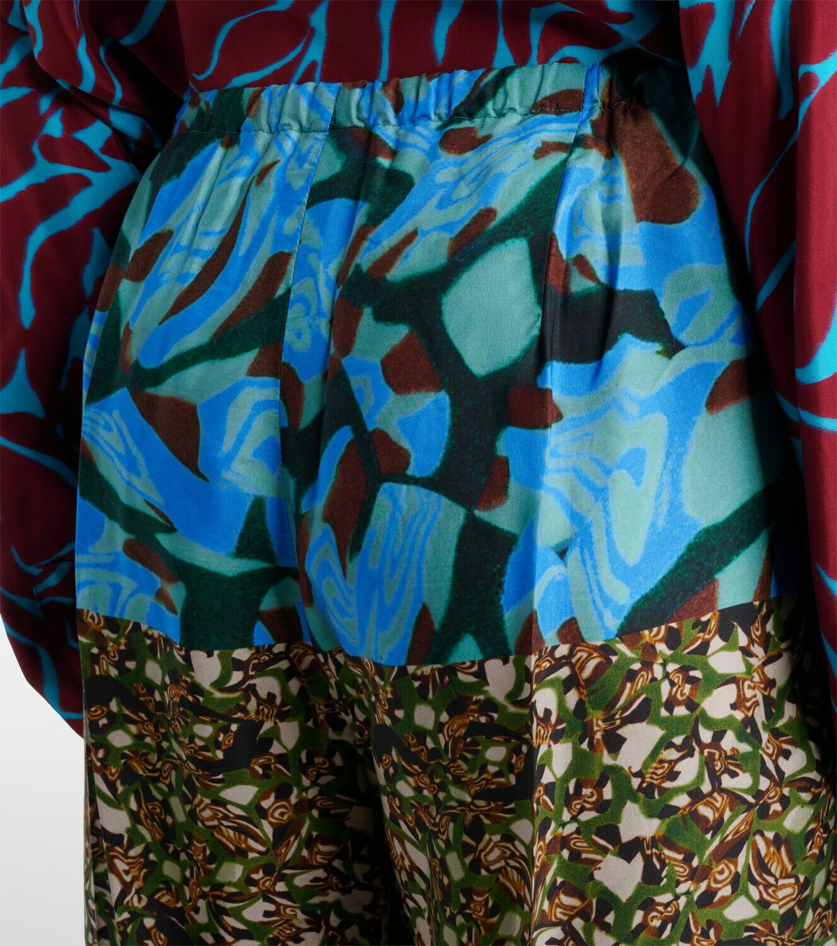 Dries Van Noten Printed wide-leg pants