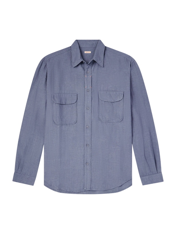 Photo: KAPITAL - Linen Shirt - Blue