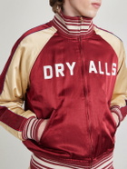 Human Made - Reversible Logo-Appliquéd Cotton-Blend Satin Bomber Jacket - Red