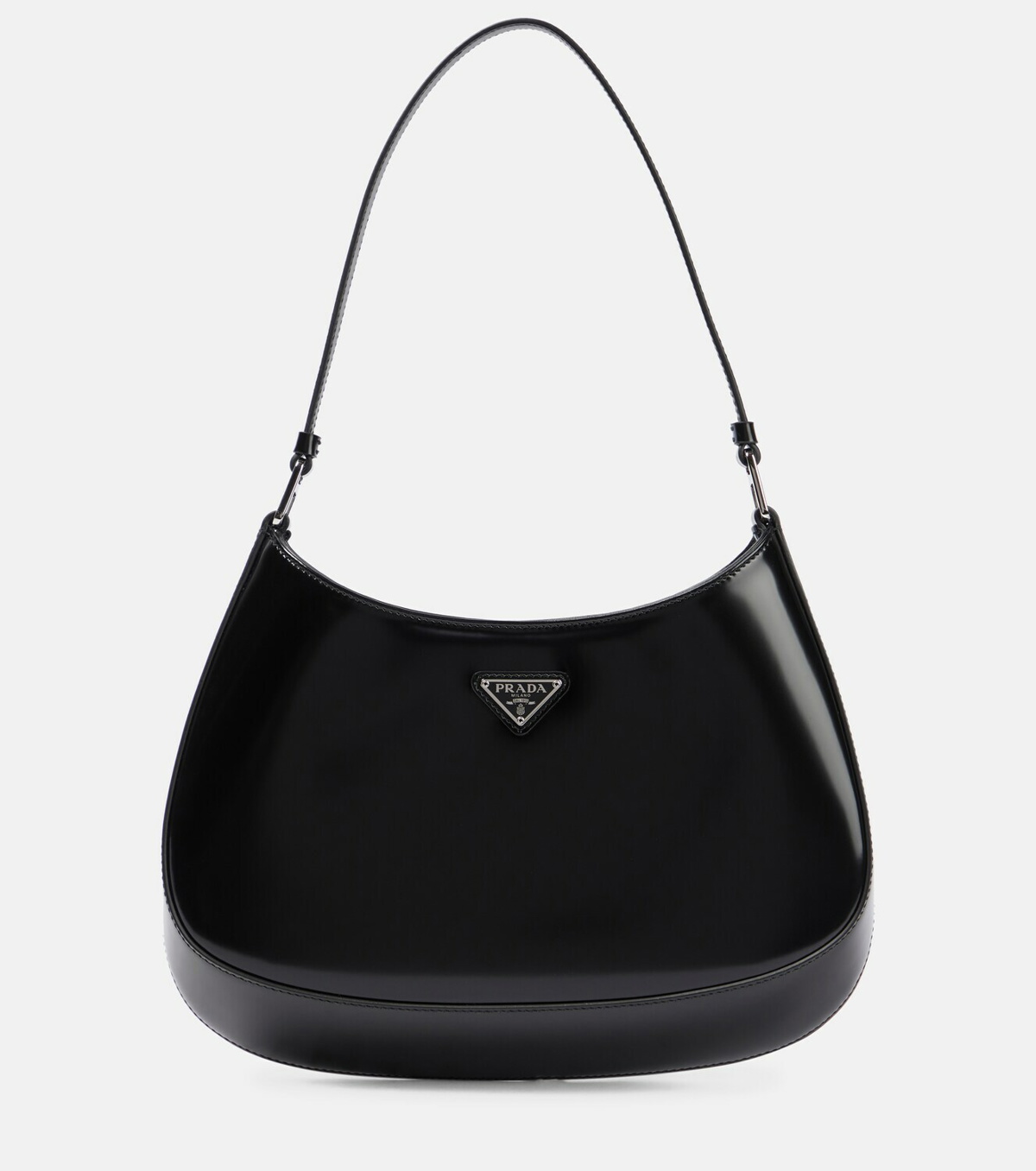 PRADA Triangle Logo Nylon Shoulder bag Black Vintage utfnwt