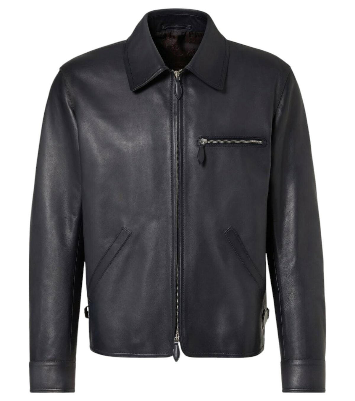 ジャケット・アウター BERLUTI Leather Houndstoouth Blouson Berluti Wool houndstooth blouson jacket Berluti