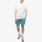 Karhu Men's Sport Bear Logo T-Shirt in Bright White/Reef Waters