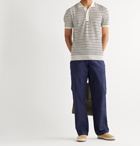 Orlebar Brown - Rushton Valdez Slim-Fit Striped Merino Wool Polo Shirt - Neutrals