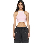 Off-White Pink Spray Off Stamp Tank Top