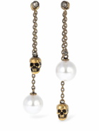 ALEXANDER MCQUEEN - Crystal Pearl Skull Earrings