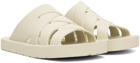 Bottega Veneta Off-White Slip-On Sandals