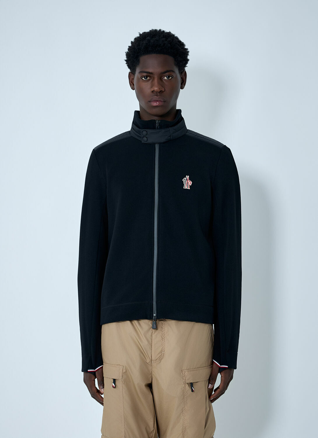 Moncler Grenoble Logo Patch Zip-Up Jacket