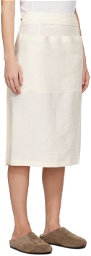 The Row Off-White Lulli Midi Skirt
