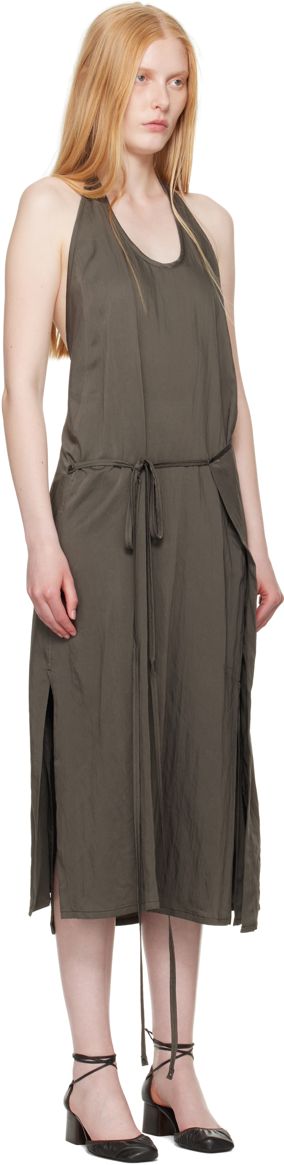 knee length dresses for ladies Lemaire Draped Midi Dress