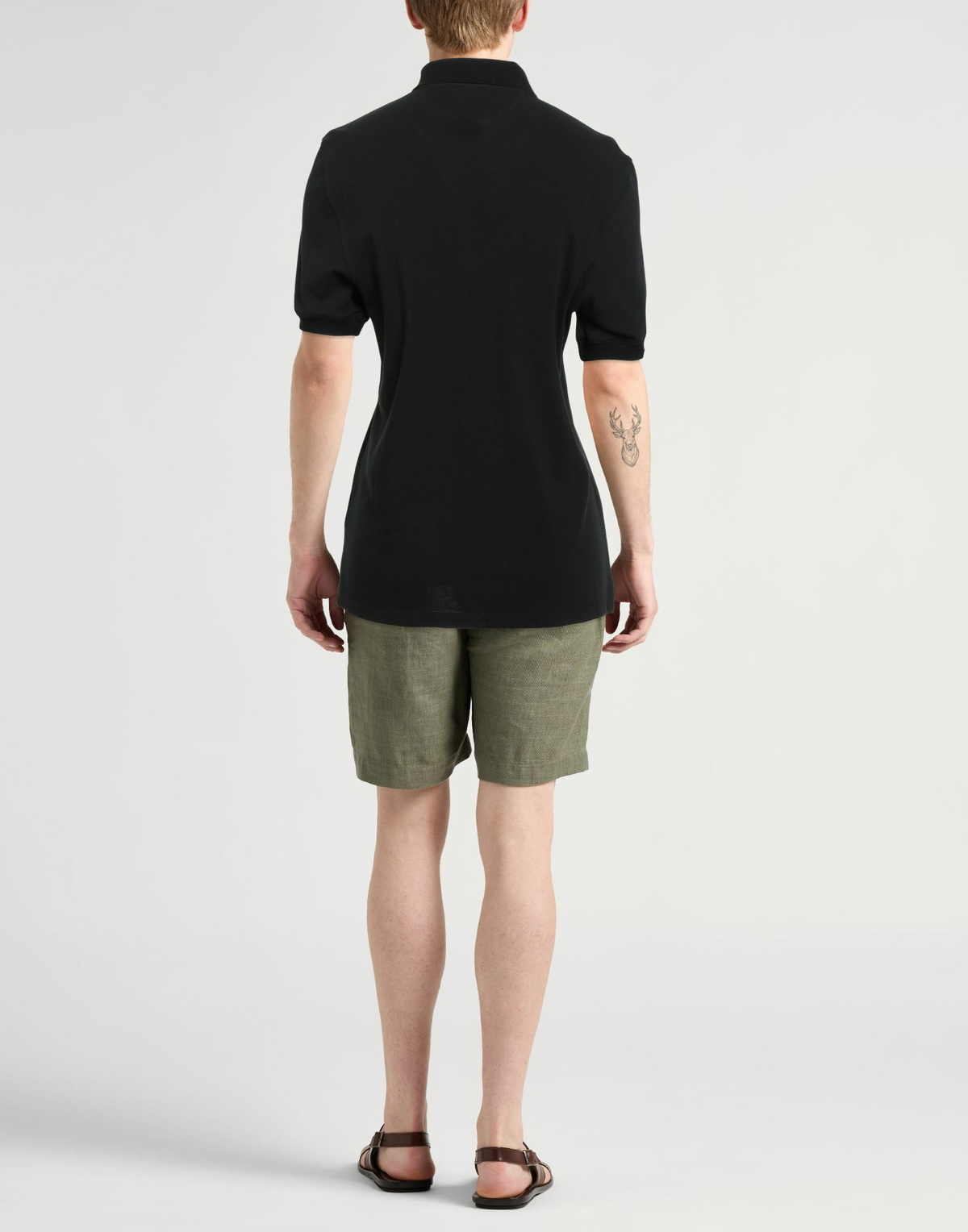 Brunello Cucinelli Mens Polo shirt in Black
