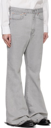 Junya Watanabe Gray Flared Jeans