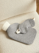 Allude - Wool and Cashmere-Blend Hot Water Bottle Cover and Eye Mask Set