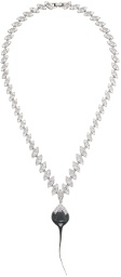Ottolinger Silver & Gray Diamond Dip Necklace