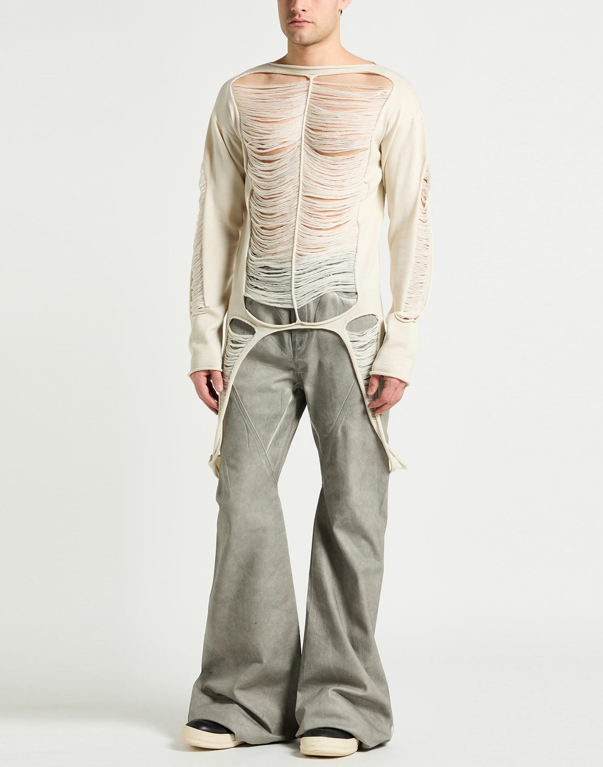Rick Owens Mens Sweater in Beige