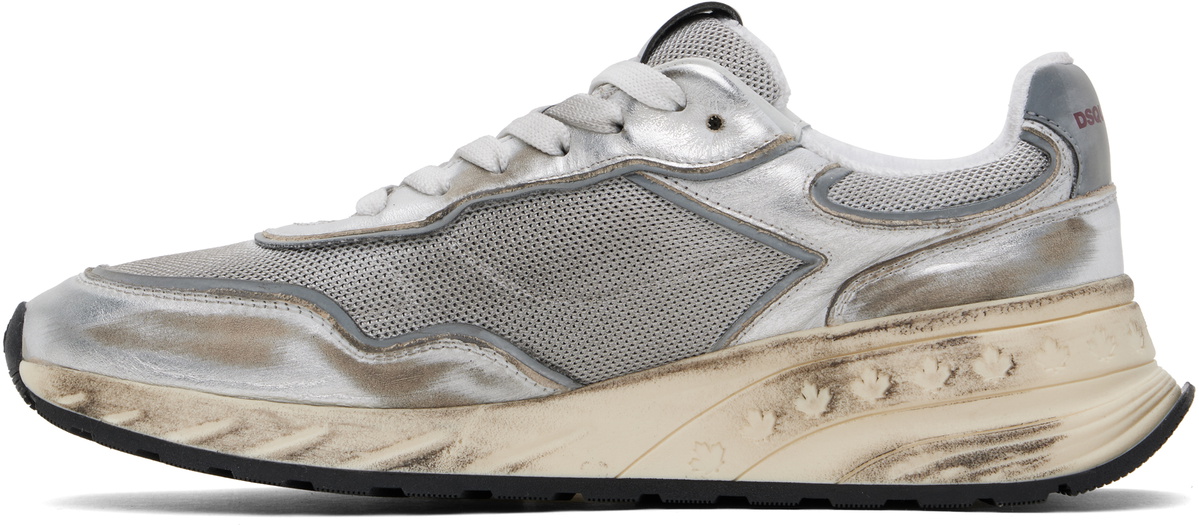 Dsquared2 Silver Sprinter Sneakers