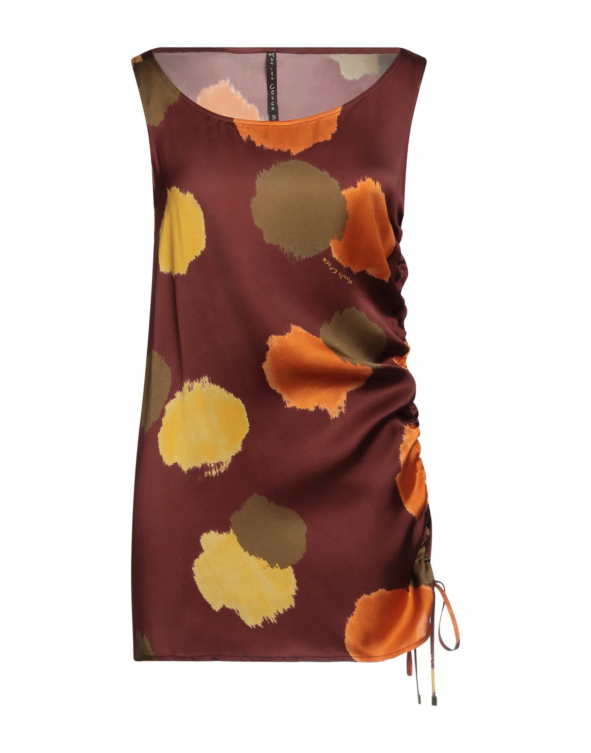 Manila Grace Womens Mini dress in Brown