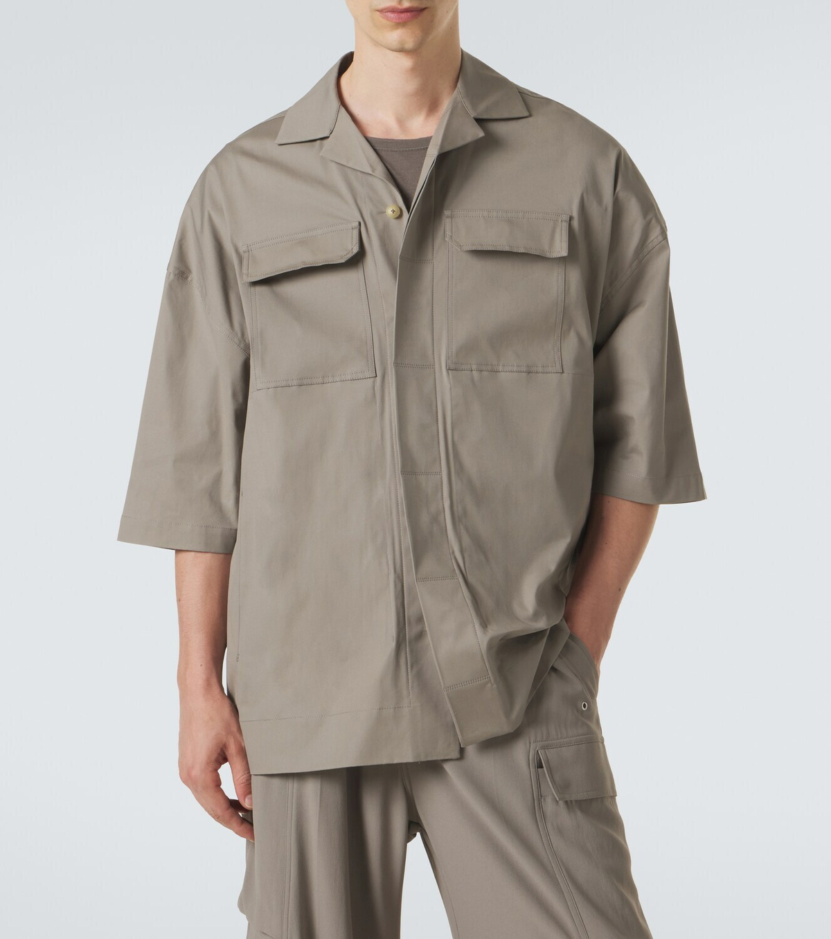 Rick Owens Magnum Tommy cotton-blend poplin shirt