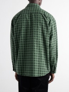 Visvim - Langer Checked Brushed Cotton-Canvas Shirt - Green