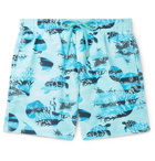 Vilebrequin - Moorea Mid-Length Printed Swim Shorts - Blue