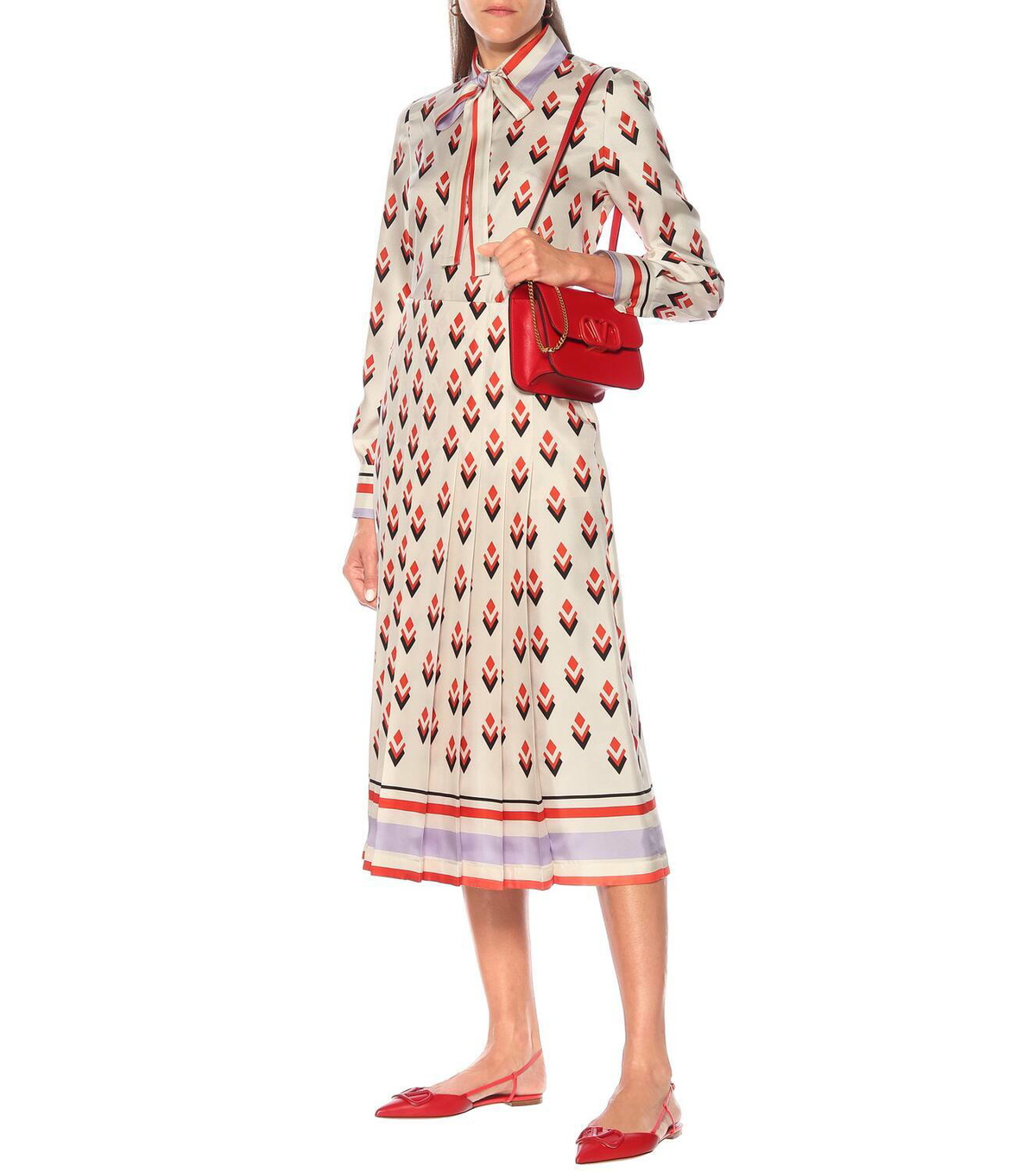 Valentino Valentino printed silk-twill blouse Valentino