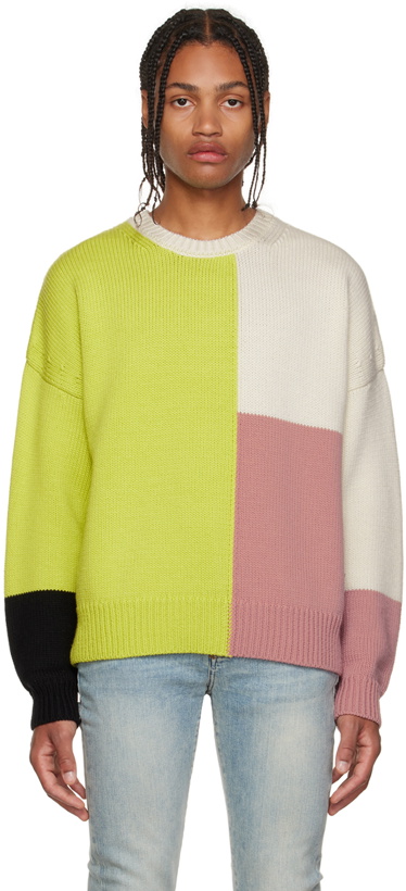 Photo: FRAME Multicolor Colorblock Sweater