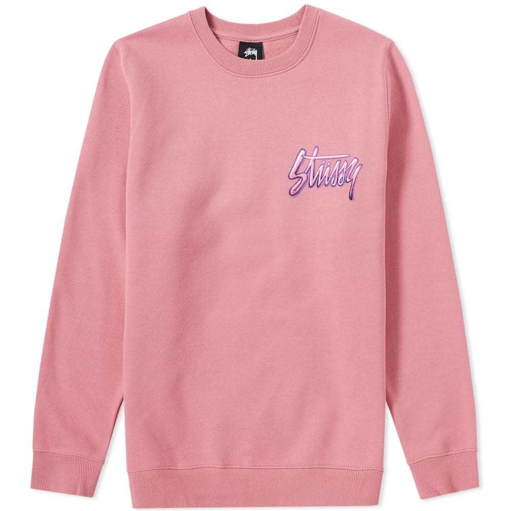 Pink cheap stussy crewneck