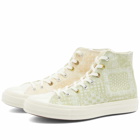 Converse Men's Chuck 70 Bandana Jacquard Sneakers in Egret/Vitality Green