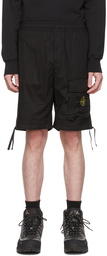 Stone Island Black Paracadute Shorts