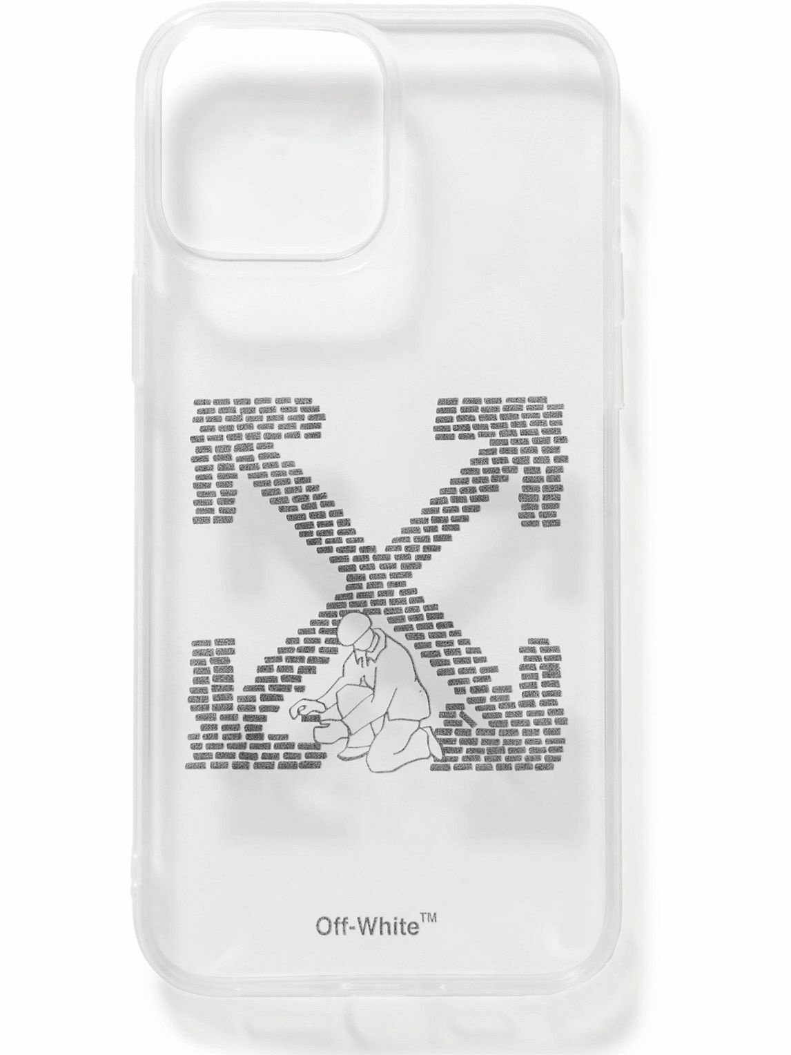 Photo: Off-White - Logo-Print Rubber iPhone 13 Pro Max Case
