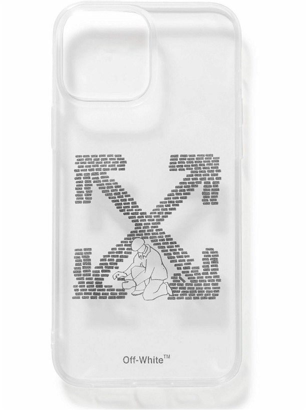 Photo: Off-White - Logo-Print Rubber iPhone 13 Pro Max Case