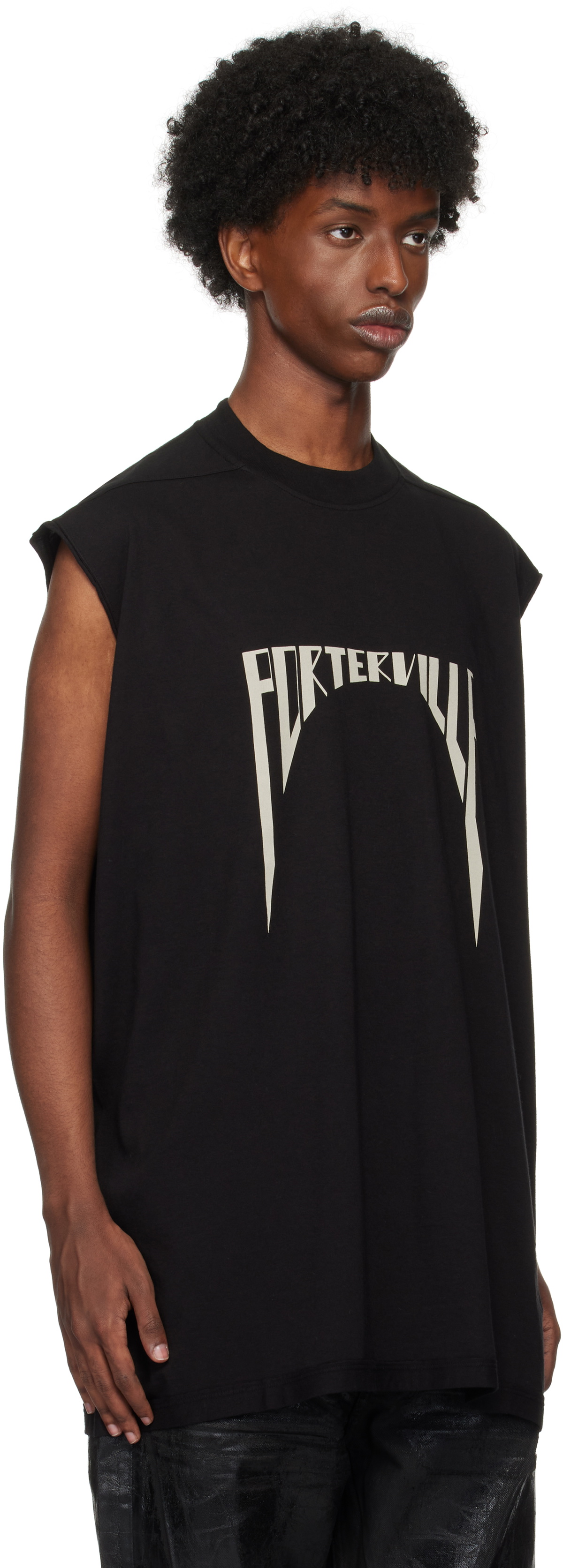 Rick Owens DRKSHDW Black Porterville Tarp T-shirt Rick Owens Drkshdw