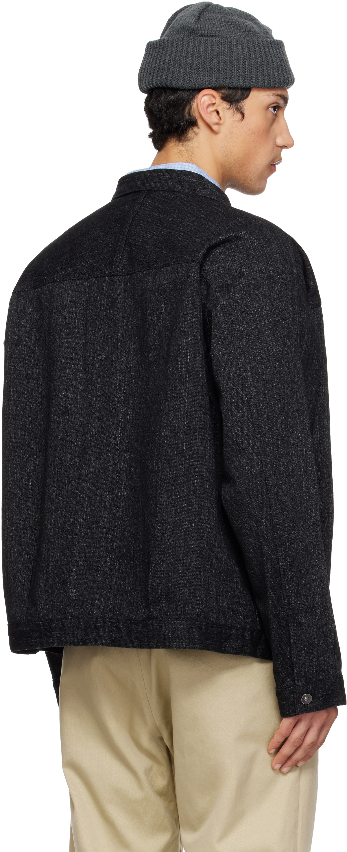 nanamica Black Short Denim Jacket