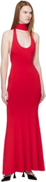 GUIZIO Red Siena Maxi Dress