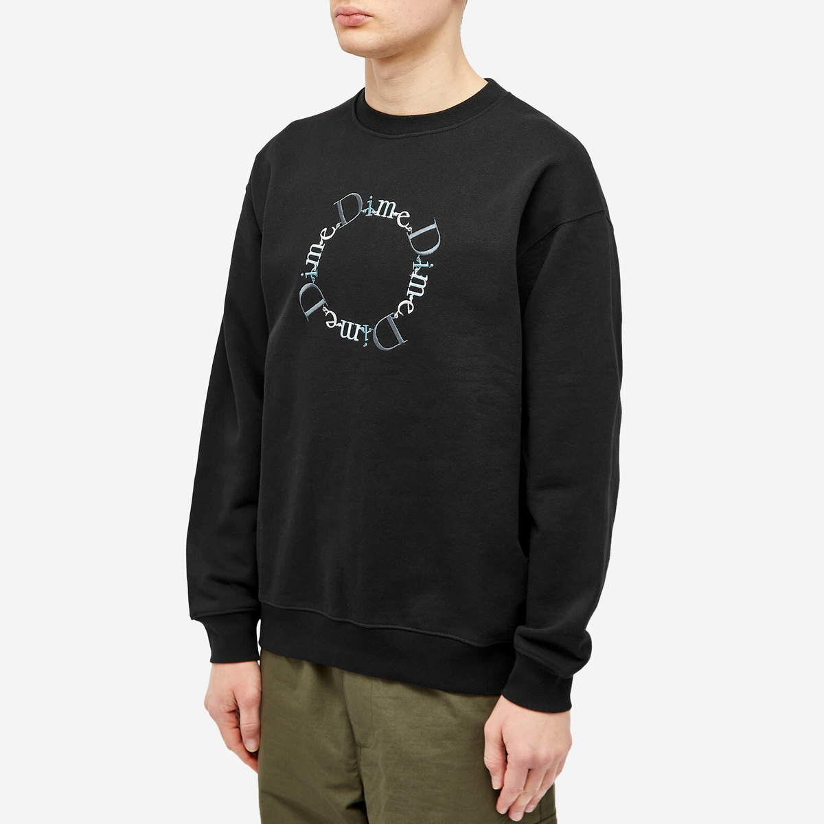 【DIME】 Classic Bff Crewneck / Black Dime Men's Classic BFF Crew Sweat in Black Dime