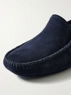 Thom Sweeney - Cashmere-Lined Suede Slippers - Blue