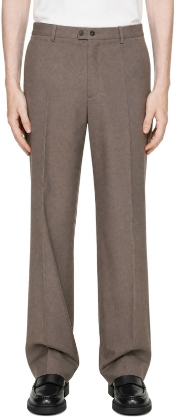Photo: Jil Sander Taupe Wool Trousers
