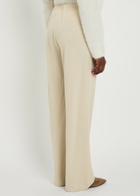Vince Straight-leg Crepe Trousers Beige