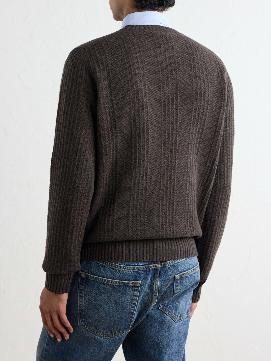 Altea - Wool and Cashmere-Blend Sweater - Brown