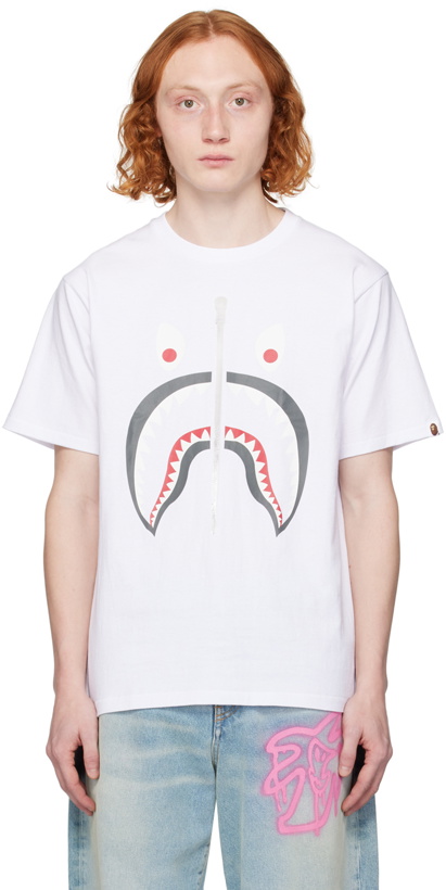 Photo: BAPE White Mad Shark T-Shirt