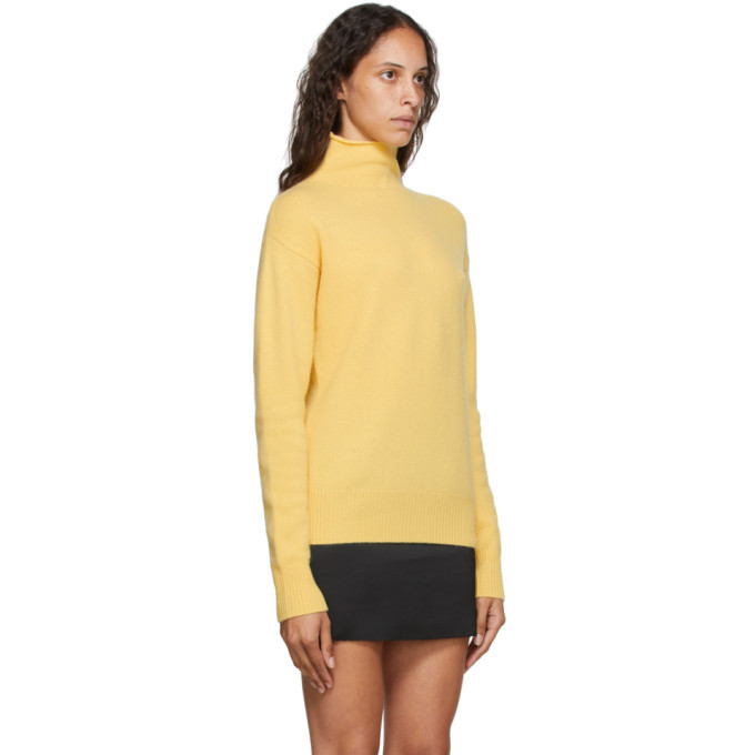 Georgia Alice Yellow Pure Cashmere Turtleneck