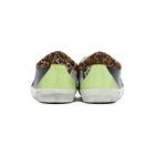 Golden Goose Black and Multicolor Snake Camouflage Superstar Sneakers