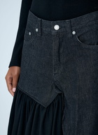 Yohji Yamamoto Cut-Off Combination Midi Skirt