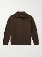 Beams Plus - Zip-Up Wool Sweater - Brown