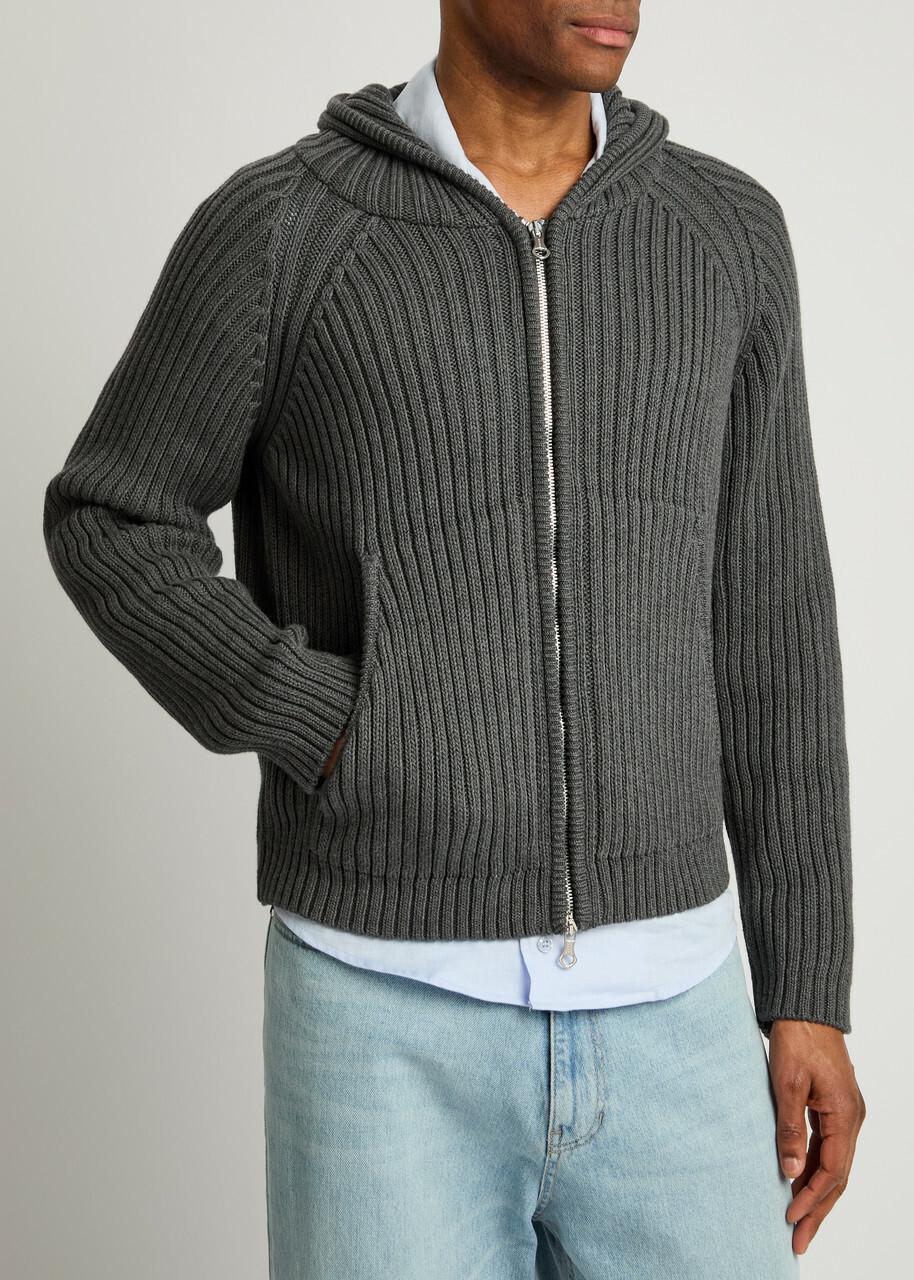 [美品]OUR LEGACY SHRUNKEN JUMPER ニット グレー Our Legacy - Compact Roundneck Mole Grey Super Wool