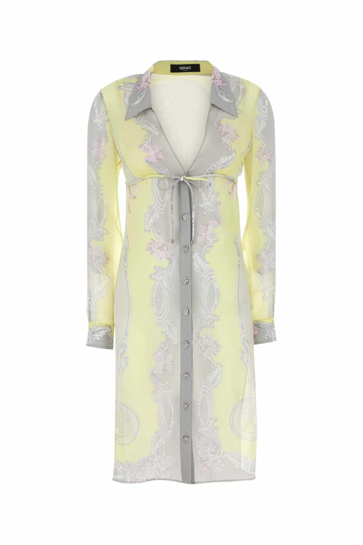 VERSACE Printed Viscose Shirt Dress Versace
