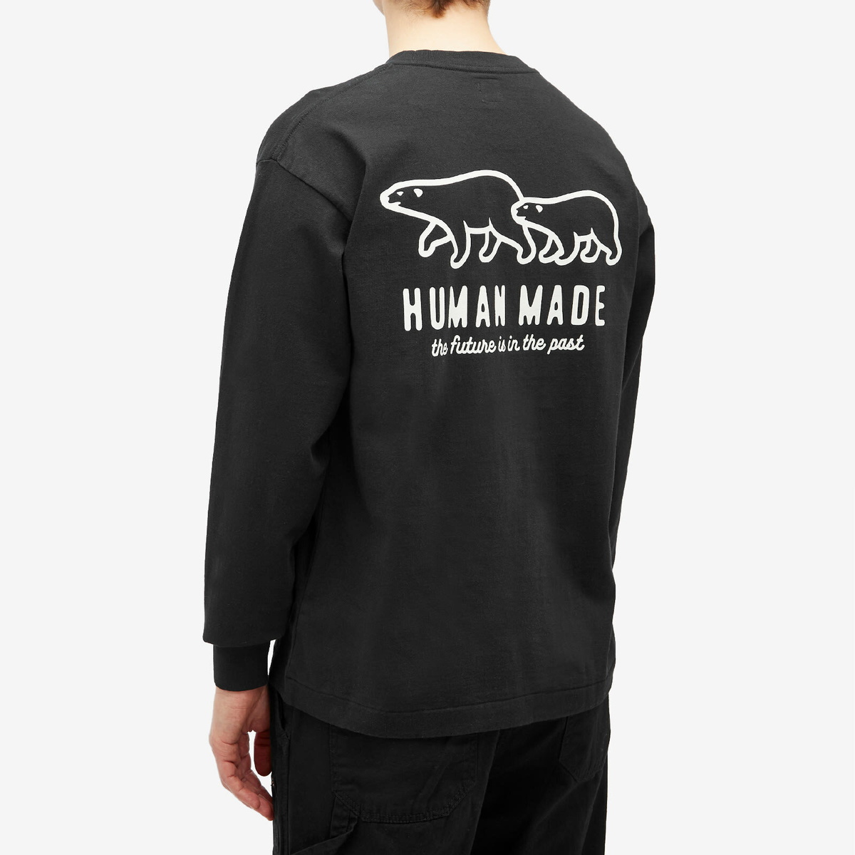 トップス HUMAN MADE Graphic L/S T-Shirt #4 Black Human Made Men's Graphic L/S T-Shirt in Black Human Made
