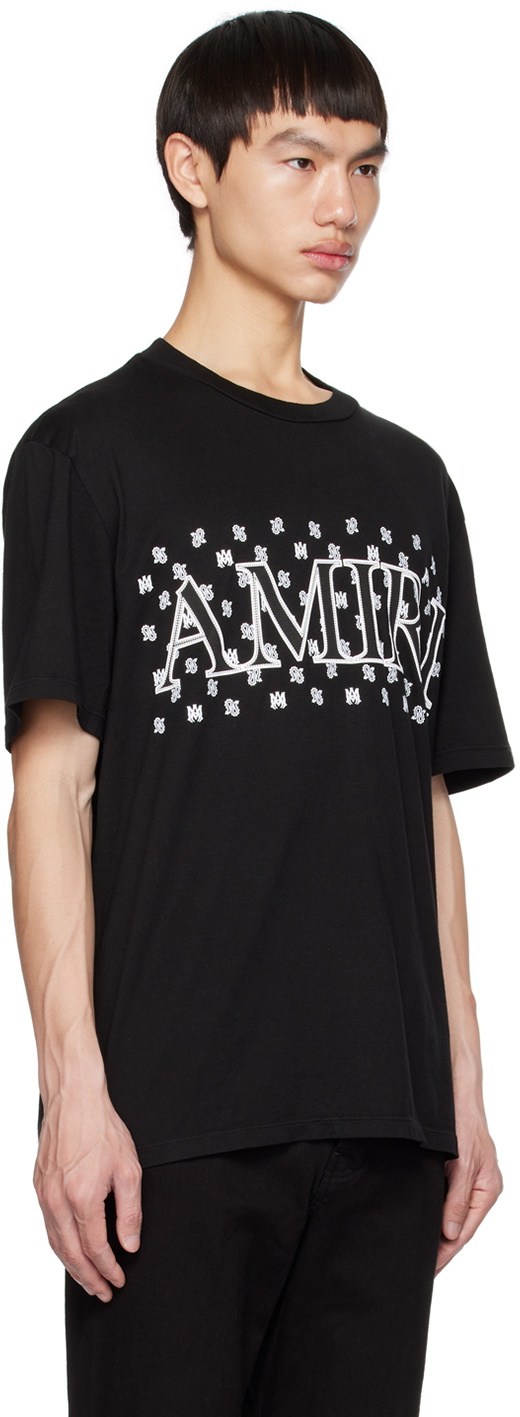 AMIRI Black Paisley T-Shirt Amiri